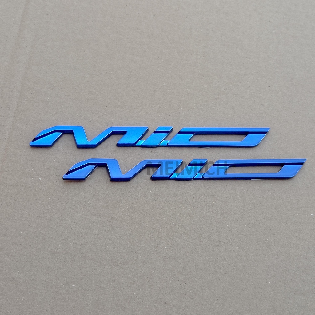 Emblem Logo 3D Yamaha MIO 2PCS (SEPASANG KANAN KIRI ya kak)