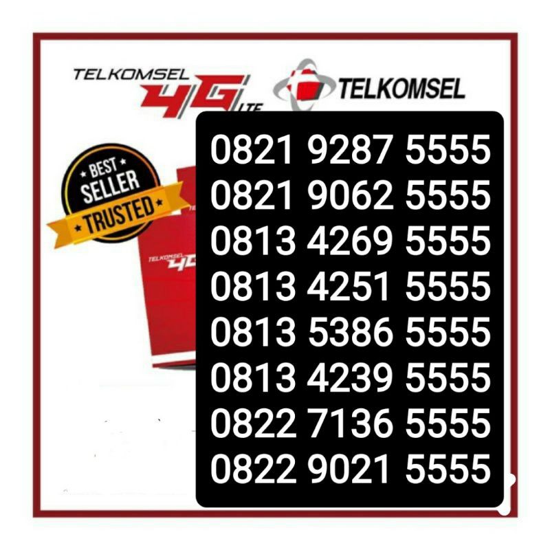 NOMER SIMPATI TELKOMSEL KWARTED 5555