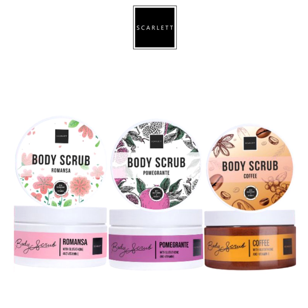 Scarlett Whitening Termurah & Original 100%, Scrub, Shampoo, Conditioner, Mugwort, Soothing&Hydratin