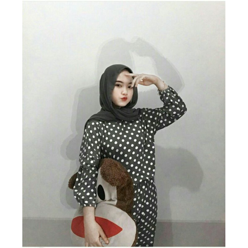 Piyama Pp spandex Batwing POLKADOT