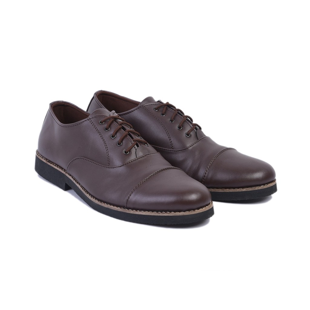 Harrison Brown | Sepatu Pantofel Coklat Pria Kerja Casual Fantopel Pantopel Casual Ori | FORIND JACK