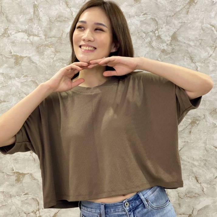 MODAVIE - MOANA Rib Knit Top Atasan Wanita Blouse Oversize