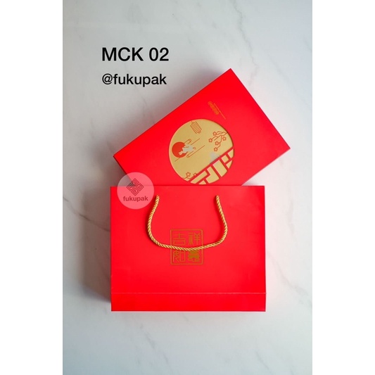 

Box Mooncake SET Paperbag (5 SET), Kotak Kue Bulan + Kantongan