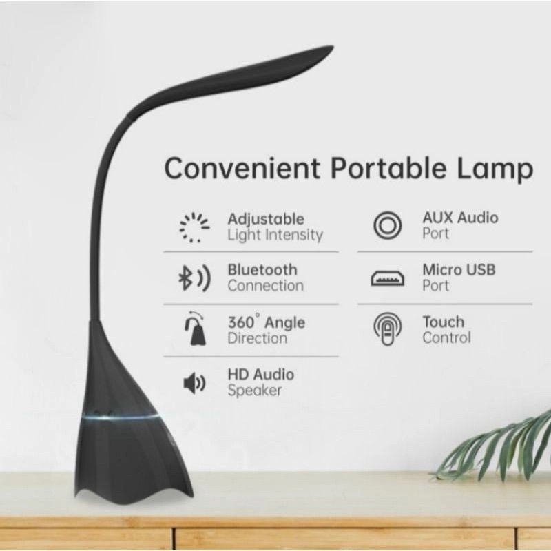 PROMO!!!! LAMPU LED MEJA BELAJAR SPEAKER BLUETOOTH MUSIC LAMP + SPEAKER BLUETOOTH - Desk Lamp LED With Bluetooth Speaker - Lampu Meja Dengan Speaker Bluetooth - speaker Bluetooth - LAMPU MEJA HIAS - LAMPU MEJA BELAJAR KEREN - LAMPU MEJA HIASAN