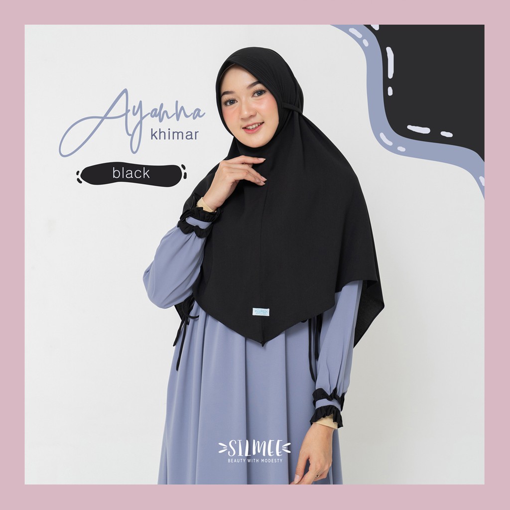 HIJAB TALI BELAKANG SYARI AYANNA KHIMAR BY SILMEE INDONESIA