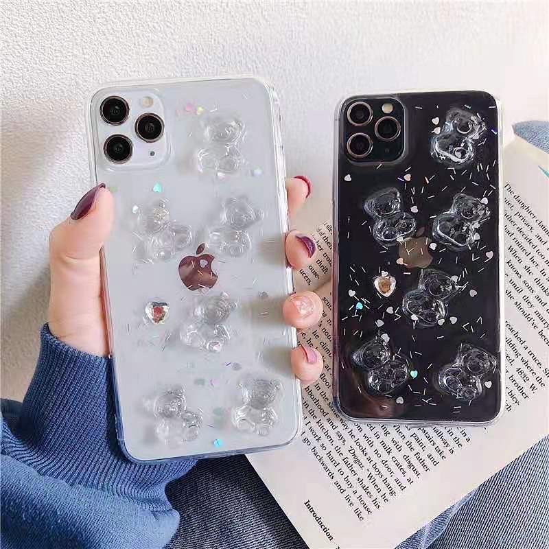 Bears Case 3D ALL PHONE TYPES Oppo A95 Reno 6 5 4 Vivo V23 Y15s X70 pro Samsung a32 a52 a72 M11 A22 m22 m32 m62 Xiaomi Redmi Note 6 7 8 9 10 Realme Iphone 13 12 max