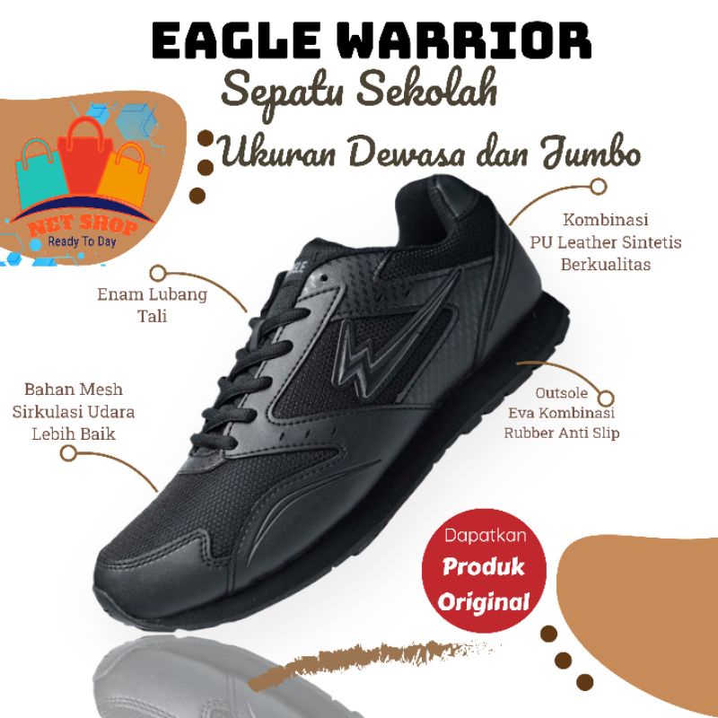 Sepatu Sekolah Eagle - Sneaker Sport Trandy