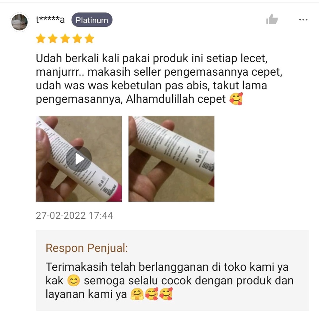 Mama's Choice Intensive Nipple Cream (Krim Puting Halal dan Food Grade - Aman untuk Bayi)