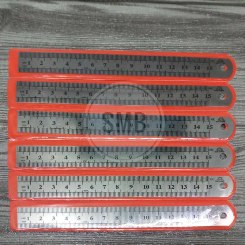 

Penggaris Mistar besi 15 cm