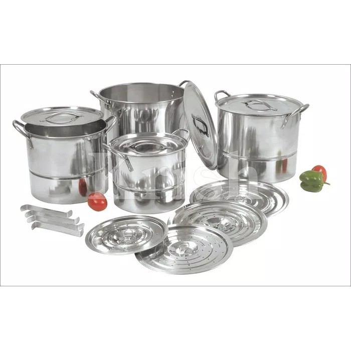 Stockpot Steamer Nagako 555 Stainless 4set