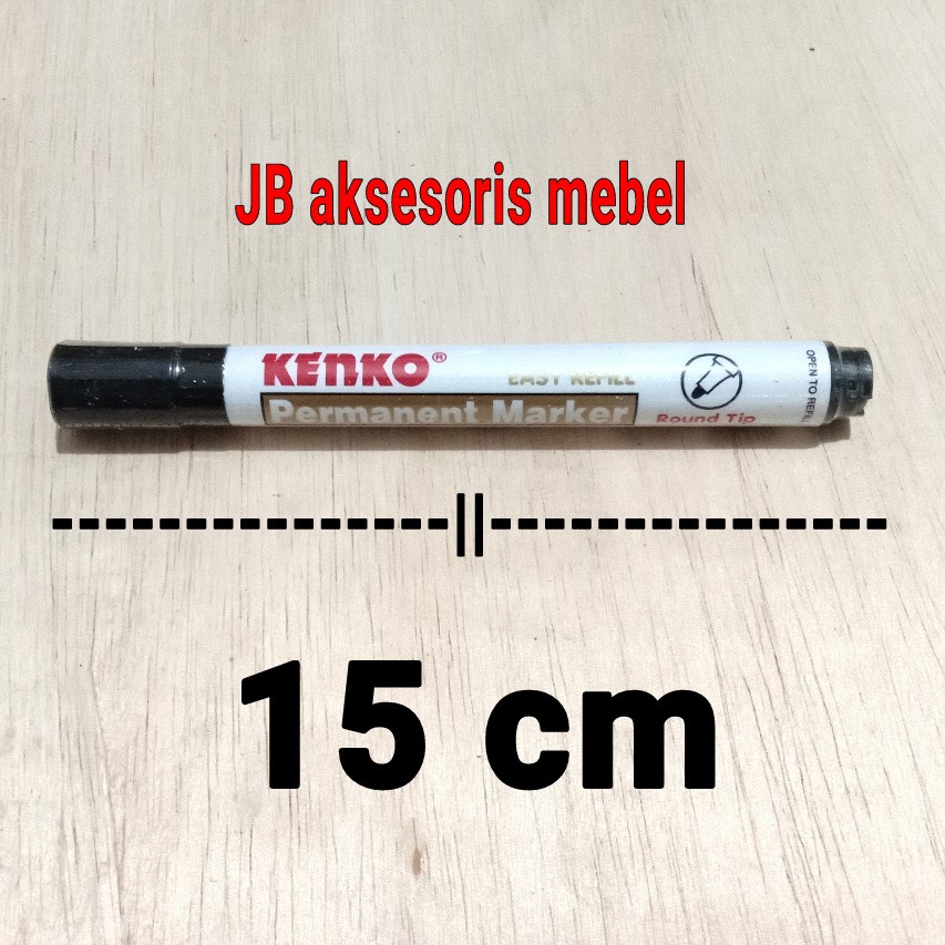 

SPIDOL PERMANEN Warna HITAM Merk KENKO / PERMANENT MARKER BLACK