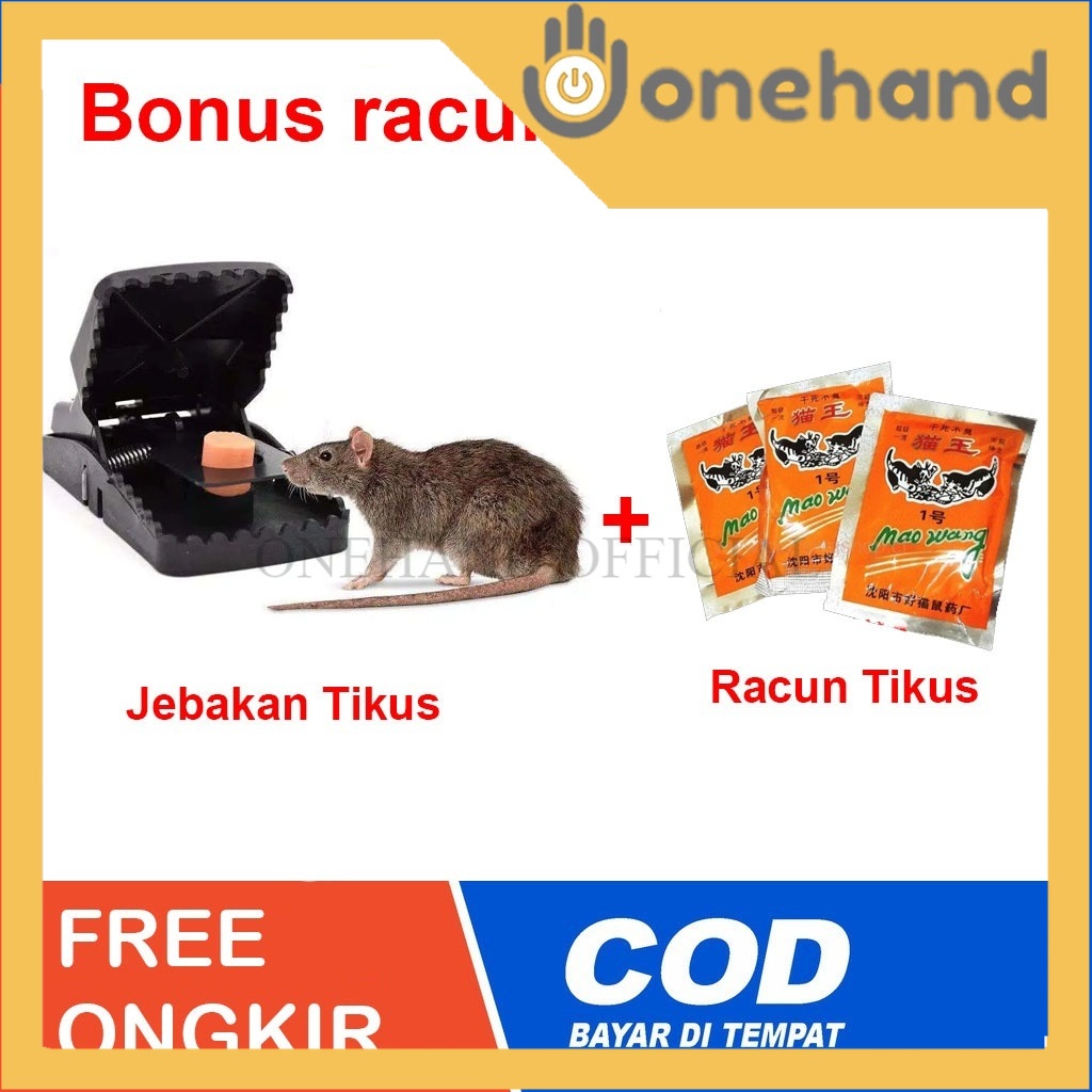 Perangkap Tikus jebakan tikus jepit automatis mouse trap pest control BONUS RACUN TIKUS MAO WANG AMPUH MEMBUNUH TIKUS