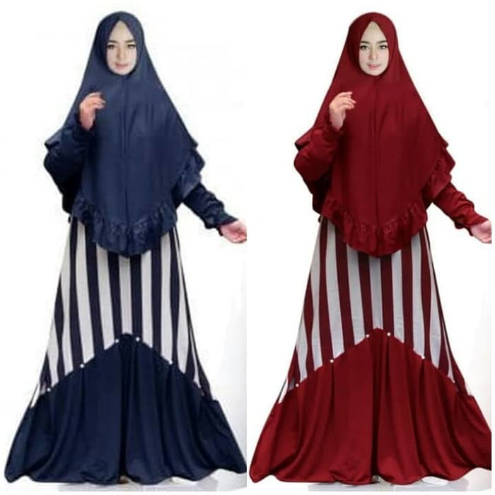 NISSA SABYAN  Gamis jumbo Ariyania MOSCREPE XXXL, Baju gamis wanita, Gamis Bigsize - navy