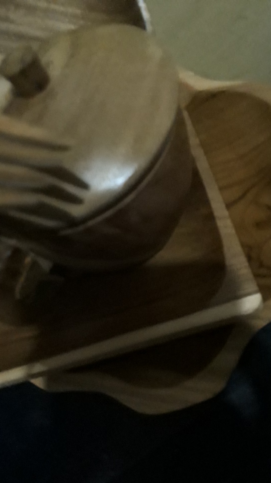 Piring Bunga Kayu Jati 19 Cm