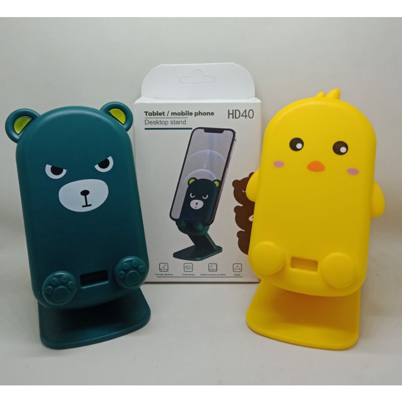 HOLDER HANDPHONE HD40 DUDUKAN HP HOLDER KARAKTER LUCU