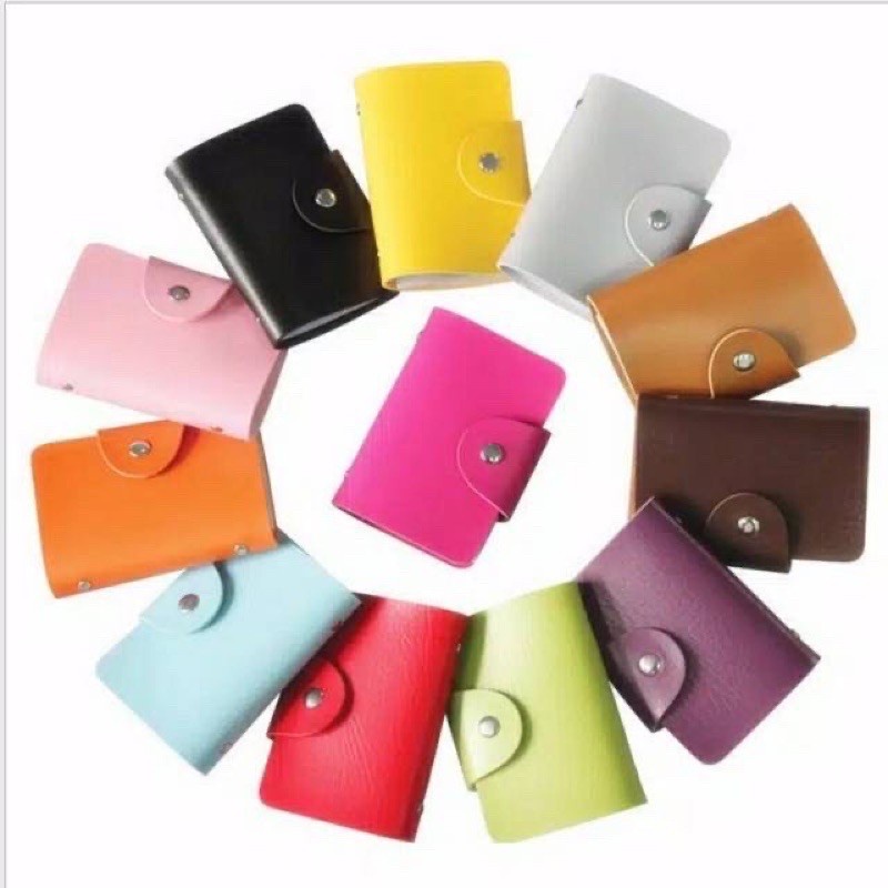 Dompet Kartu ATM isi 24 / Dompet Kulit Kartu Nama / Card Clip / Tempat Kartu Kulit