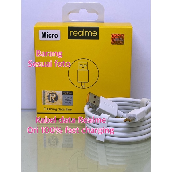 Kabel Data Realme Micro Usb Fast Charging Original 100% 4A C1 C2 C3 C21