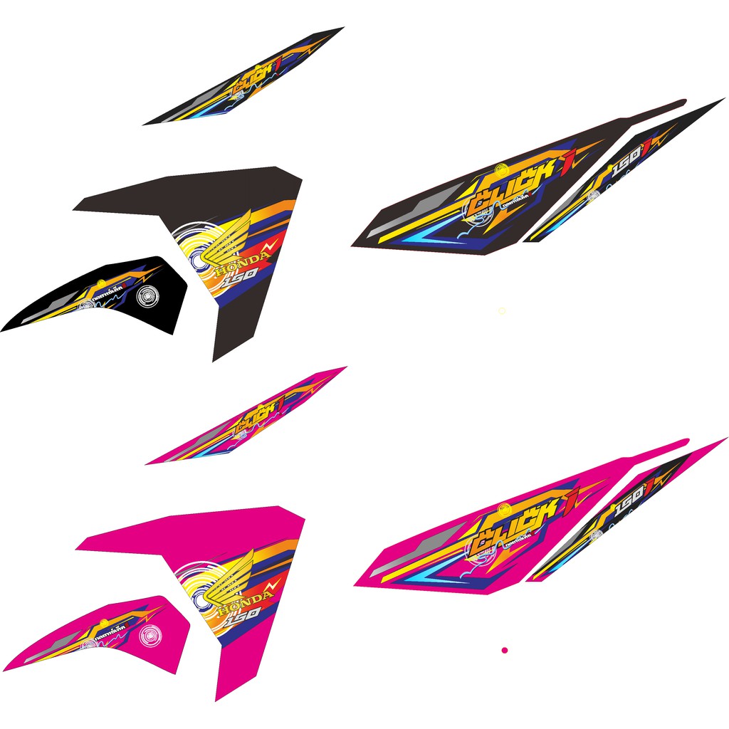 STRIPING VARIO 150 125 Led Thaillok Keren Kontes Modif VARIASI STICKER STIKER Decal Non Motor Full Shopee Indonesia