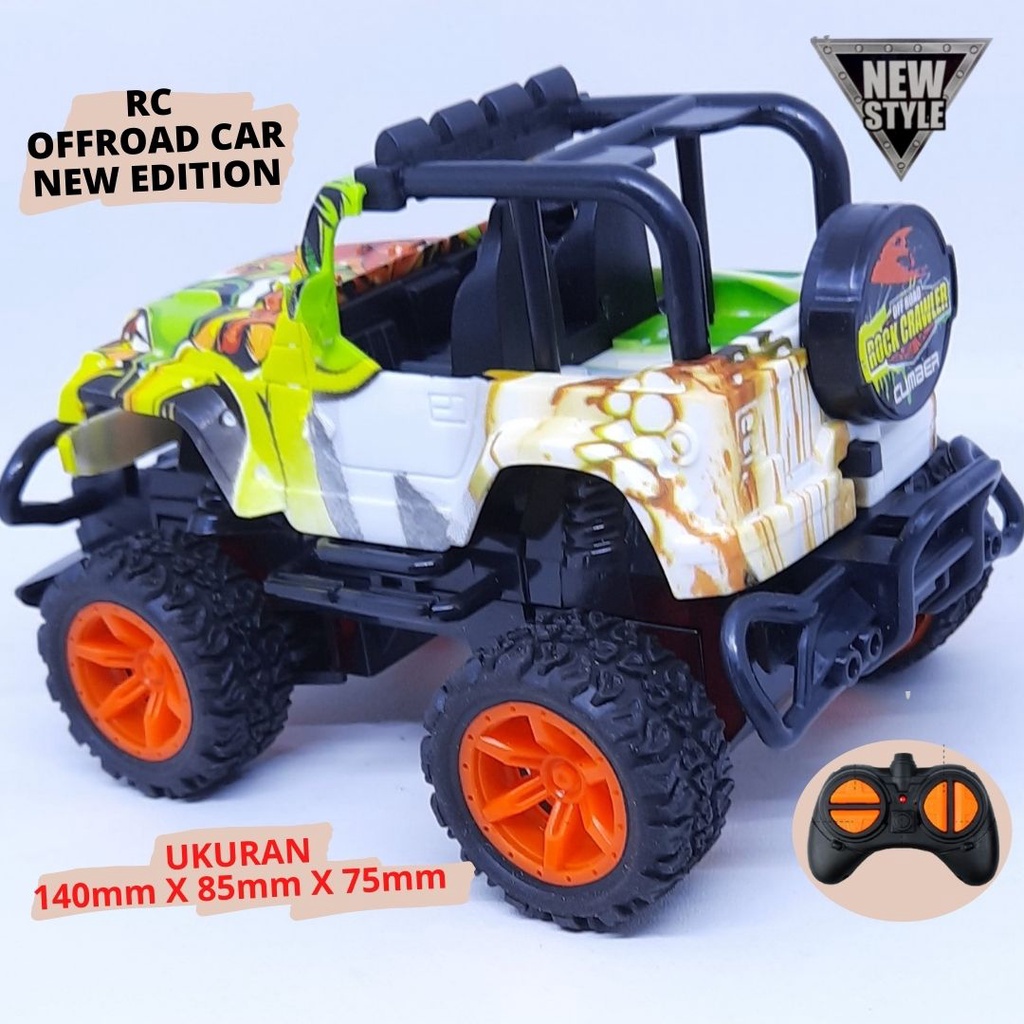 Mobil Remote Control Polisi Suv Offroad Jeep Super Speed  New Edition | Rc Mini Car Tahan Banting