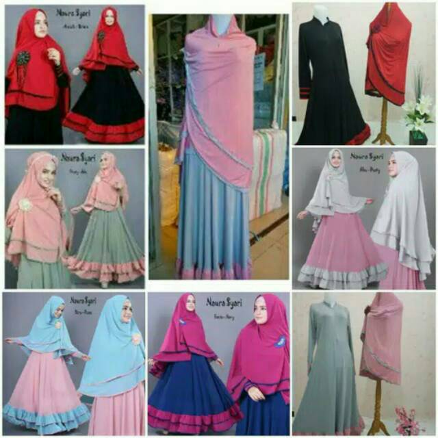 SALE Gamis Naura Syari/Setelan Naura/Gamis Syari