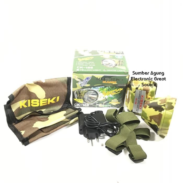 Senter Kepala Kiseki Loreng CK188 35W 35 Watt Super Terang Wilderness