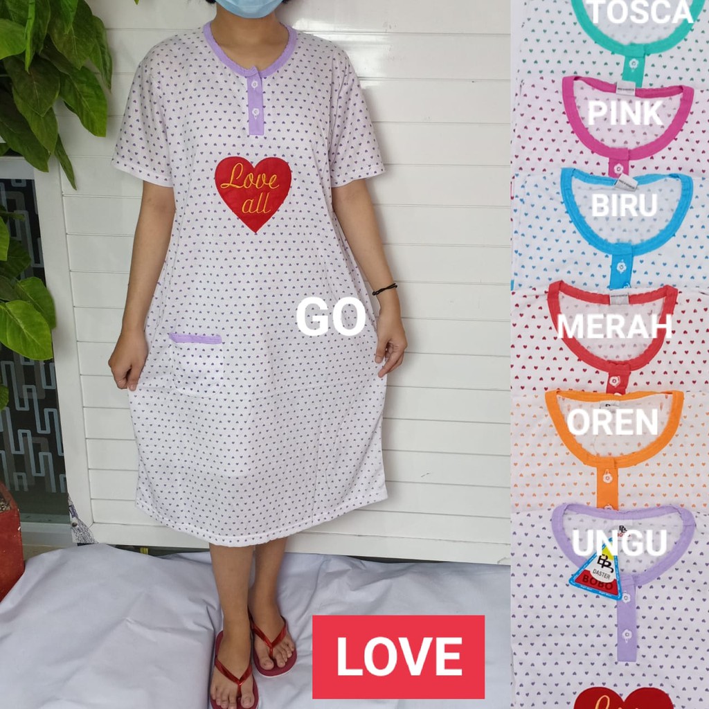 gof DS 1 DASTER BOBO STANDART Pakaian Wanita Casual Santai Motif Busui Baju Tidur