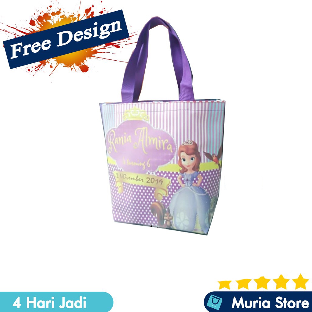 

Tas Ulang Tahun Bingkisan Snack - Goodie Bag Trapesium Perekat 30 X 35 (PXT) 2 HARI JADI