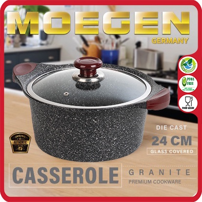 ORIGINAL MOEGEN Germany casserole / stock pot 24cm granite series