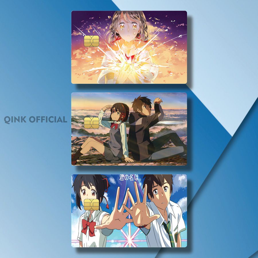 41-60 STICKER CARD ATM MITSUHA MIYAMIZU YOUR NAME ARL4E/YG9YU/ COVER KARTU AESTHETIC ANIME KIMI NO N