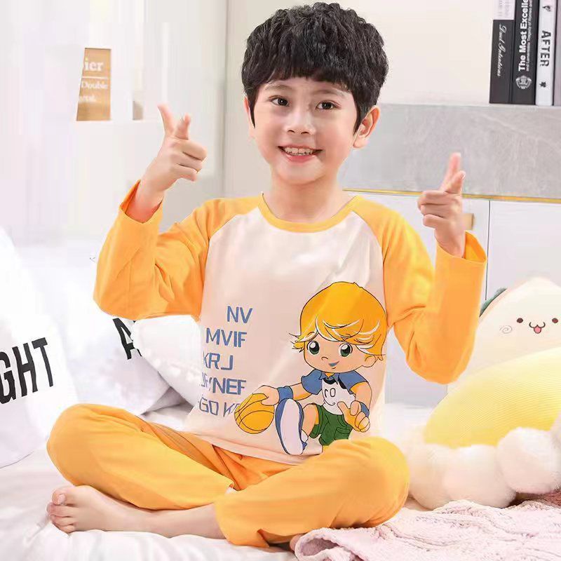 BAJU TIDUR ANAK KAOS KATUN SETELAN PIYAMA BAYI SET LENGAN PANJANG C11-C