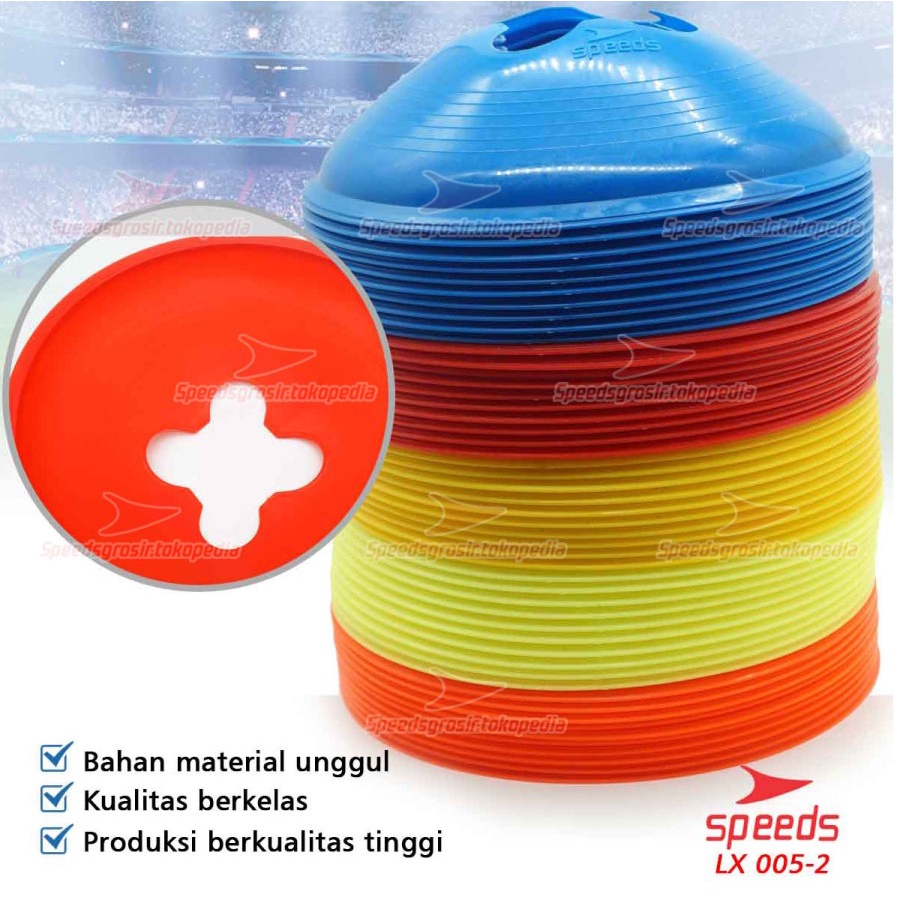 Cone Mangkuk Marker Speed Alat Olahraga Futsal Latihan Sepak Bola / Cone Mangkok Bahan Plastik Elast