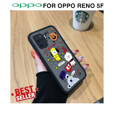 Case OPPO RENO 5F Frosted Bumper Aero Gambar Cewek Lucu