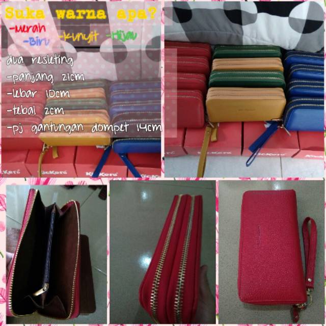 KICKERS DOMPET WANITA BAHAN KULIT ASLI