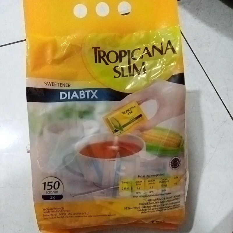 

Tropicana slim Diabtx150saset gula rendah kalori