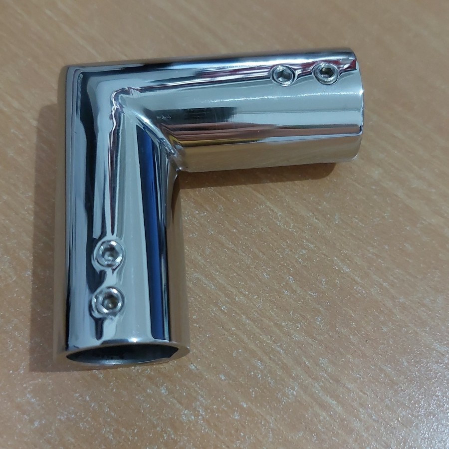 Tube Connector Konektor Sambungan Pipa Stainless 19mm Pegangan Pipa ke Pipa Shower L 102