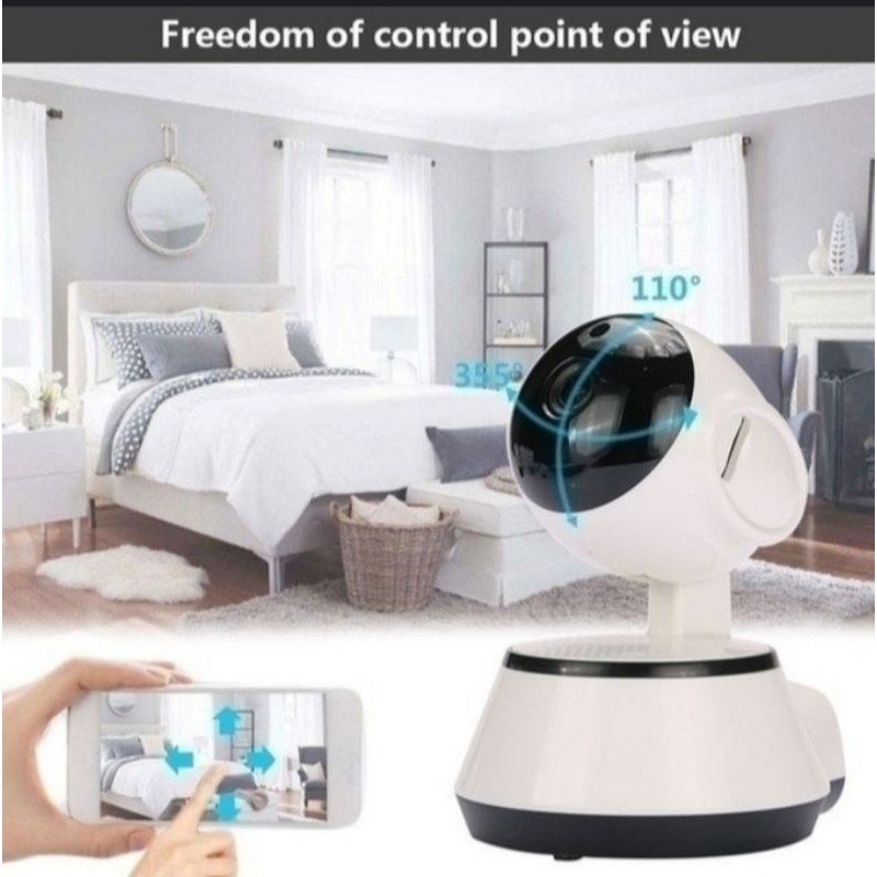 IP Camera Mini Wifi V380 Webcam Nirkabel Audio + sandisk 32GB