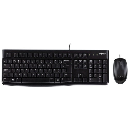 MK120 | KEYBOARD USB + MOUSE USB LOGITECH MK120 ORIGINAL RESMI (BLACK / GREY)