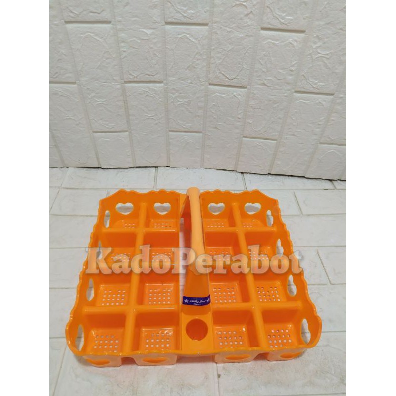 keranjang aqua 16sekat