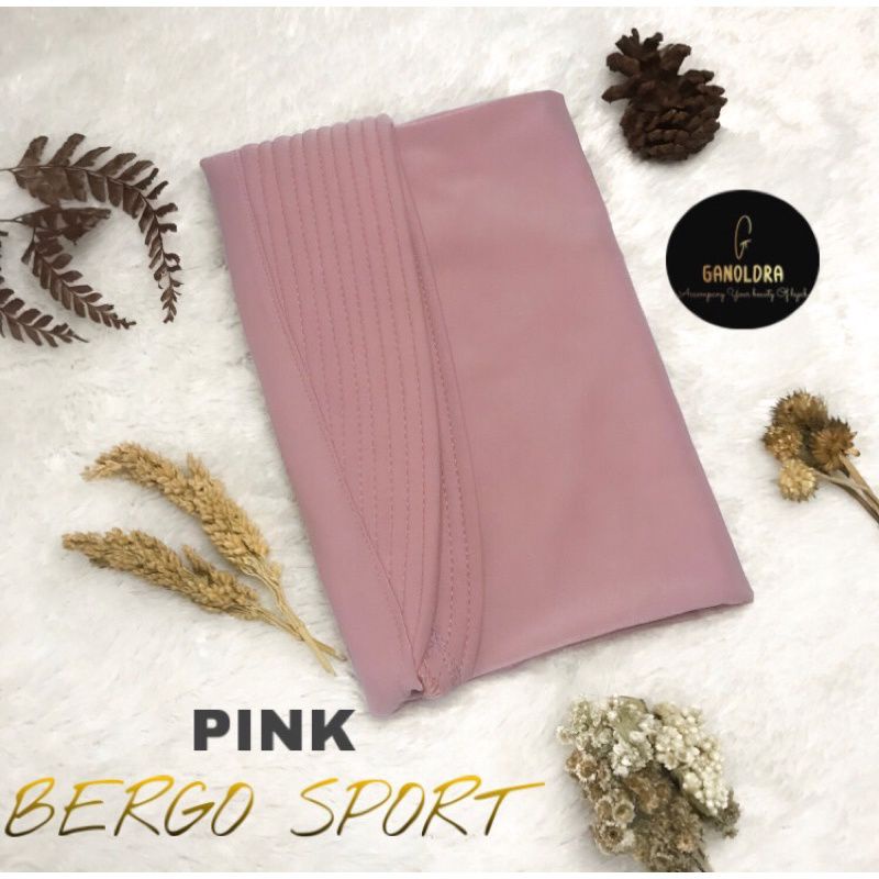 HIJAB BERGO SPORT/KERUDUNG SPORT & CIPUT PREMIUM-PINK
