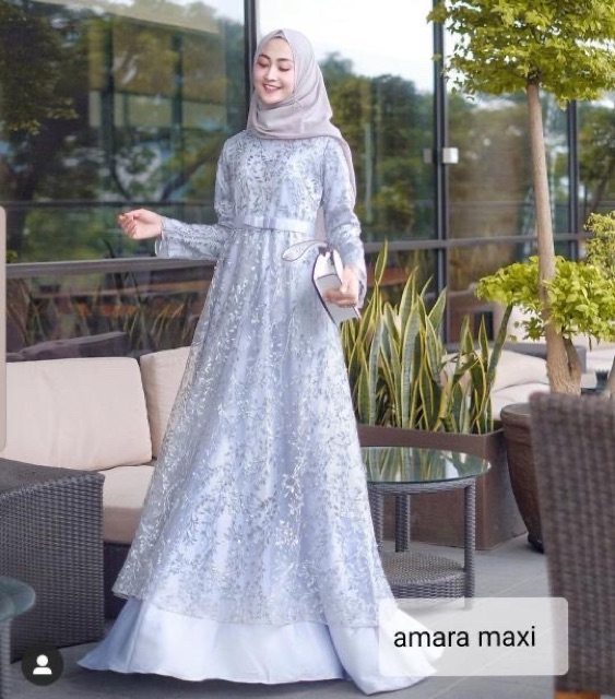 ZR maxi amara / Gamis wanita lebaran / Gamis wanita terbaru / Maxi wanita murah