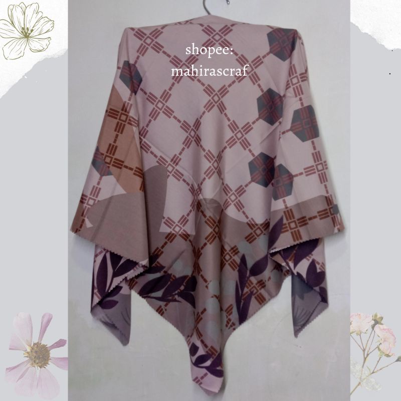 Jilbab Segi Empat Motif Laser Cut Azara-J5