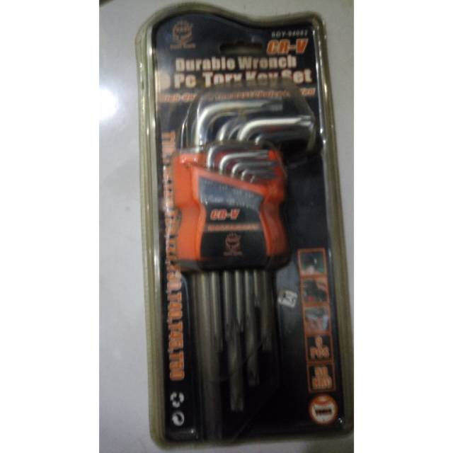 Kunci L kembang satu set