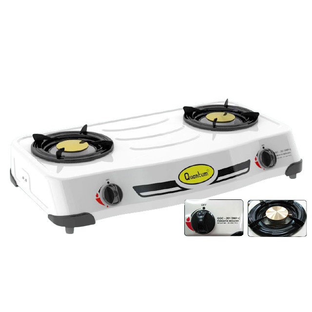 Stove Kompor Gas Quantum 2 Tungku  QGC201DMPC Kualitas Terbaik