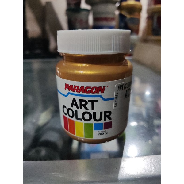 Cat Emas Water Base Art Color PARAGON AC15 Gold 200cc, cat warna emas berbahan dasar air