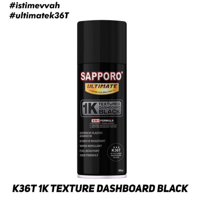 READY Sapporo Ultimate K36T Texture Dashboard Black / cat semprot Sapporo