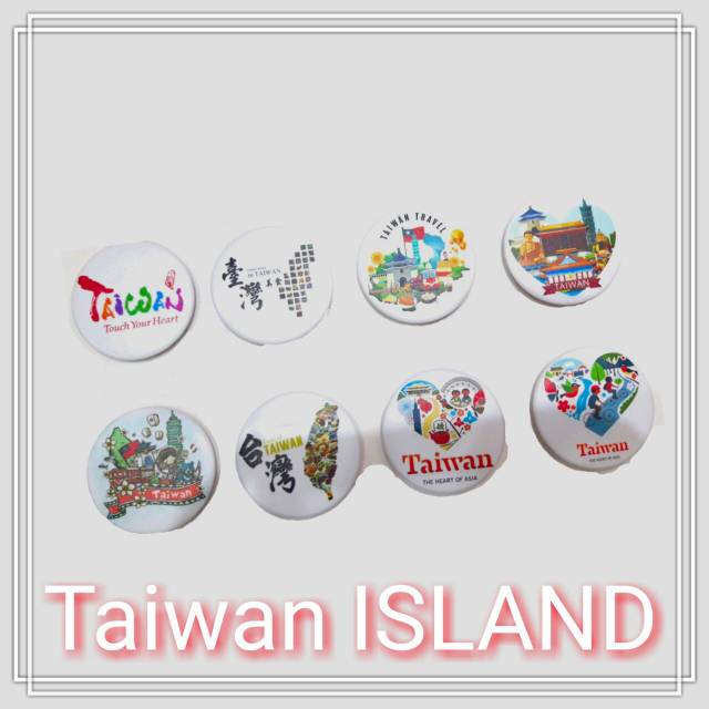 Souvenir magnet kulkas pembuka beer taiwan china formosa taipei