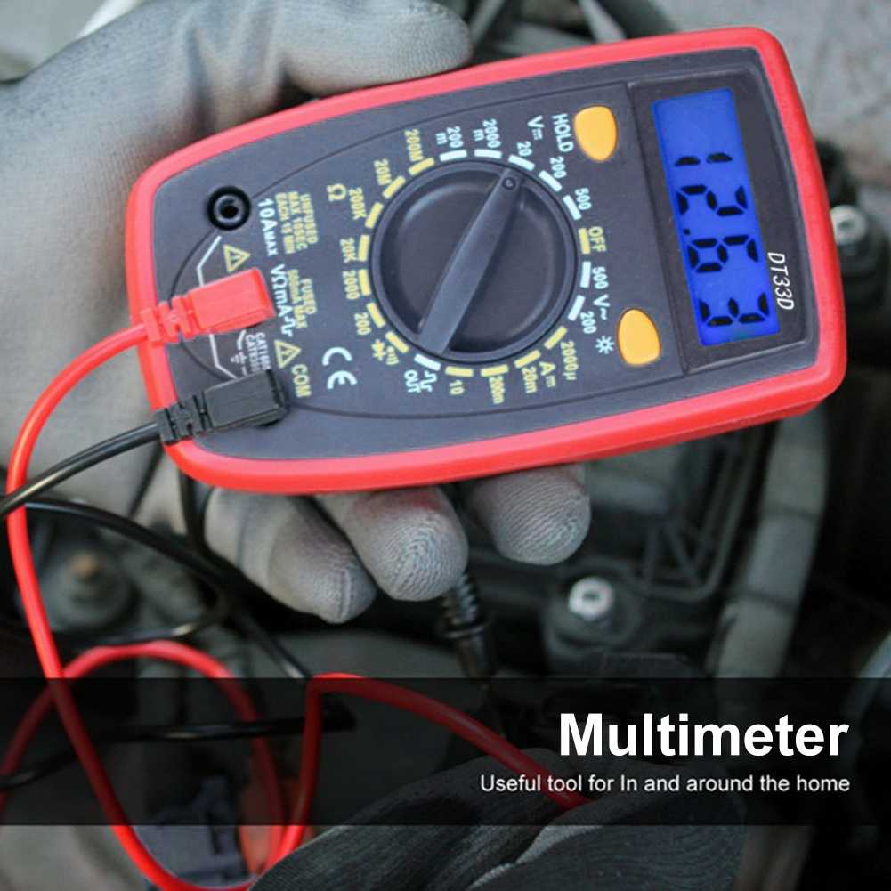 Pocket Size Digital Multimeter AC/DC Voltage Tester - DT33D