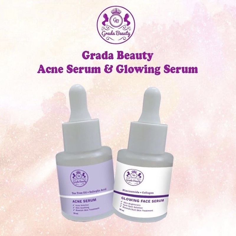 Grada Beauty Acne Serum & Glowing Serum by Grada Serum