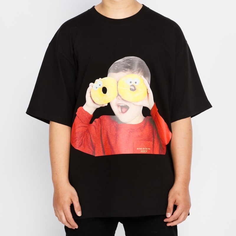 ADLV. Donut Boy Black Red Tee