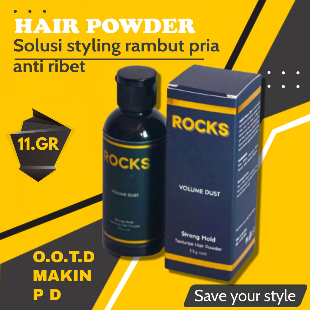 Harga Minyak Rambut Pria Hairnerds Hair Powder Pomade Bubuk Bedak Rambut Pria